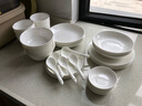 隆達骨瓷陶瓷餐具 純白調(diào)味碟 圓形醬油醋小吃碟 火鍋蘸料碟 純白味碟 6個 4英寸 曬單實拍圖