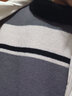 佐優(yōu)品馬海毛毛衣男冬季加厚條紋針織衫秋冬款潮外套男潮牌休閑學(xué)生線(xiàn)衣 灰色 2XL 曬單實(shí)拍圖