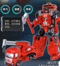 新樂(lè )新工程車(chē)變形汽車(chē)5合1機器人城市消防救援挖掘機玩具合金版先鋒金剛 城市援救-【可變形】吊車(chē) 曬單實(shí)拍圖