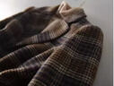 羅蒙（ROMON）西裝外套女2025秋冬新款格紋英倫風(fēng)時(shí)尚洋氣標準通勤毛呢OL小西服 褐色 M 【建議95-105斤以?xún)取?曬單實(shí)拍圖