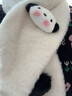 晨陰可愛(ài)帕恰狗連指毛絨手套女生冬季卡通保暖加絨學(xué)生冬天騎車(chē)防寒凍 帕恰狗圍脖 曬單實(shí)拍圖