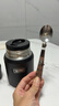 膳魔師（THERMOS）燜燒杯530ml男女 兒童便攜燜燒罐保溫飯盒保冷水杯子TELA-530黑色 曬單實(shí)拍圖
