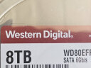 西部数据 NAS硬盘 WD Red Plus 西数红盘Plus 8TB CMR 5640转 256MB SATA 网络存储 私有云常备(WD80EFPX) 实拍图