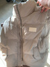 鴨鴨（YAYA）羽絨馬甲女外穿2023年冬季新款韓版立領(lǐng)休閑韓版背心羽絨服外套 淺米色 M 曬單實(shí)拍圖