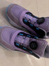 Skechers斯凱奇兒童絨絨靴（躍界系列）男童冬短靴旋鈕女童加絨鞋302528L 女童/紫色/黑色/PRBK 35 曬單實(shí)拍圖