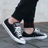匡威（Converse）經(jīng)典帆布鞋男 AllSTAR 透氣休閑鞋子 黑色運動板鞋女 101001 42 曬單實拍圖