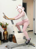 飛爾頓fed動(dòng)感單車(chē)家用降噪室內(nèi)磁控健身車(chē)運(yùn)動(dòng)自行車(chē)智能健身減肥器材 降噪款雙飛輪白色 曬單實(shí)拍圖