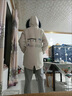 皮爾卡丹（pierre cardin）冬季派克服男款加絨加厚夾克學(xué)生冬裝中長(cháng)款風(fēng)衣保暖羽絨服 米白色 2XL 曬單實(shí)拍圖