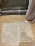 大江蛋糕绒浴室地垫 防滑吸水地垫40x60cm 卡其 实拍图