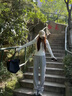 DXOT韓系灰色闊腿褲女春秋2025新款窄版直筒寬松顯瘦休閑褲運(yùn)動衛(wèi)褲女 淺灰色 M 建議 96-105斤 曬單實拍圖