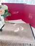 天絲巾畫教師節(jié)禮物送老師實用2025秋冬羊毛圍巾女秋冬新款刺繡高級感圍脖 海棠花紫本【禮盒裝】 曬單實拍圖