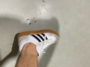 adidas「T頭鞋」GRADAS休閑網(wǎng)球文化板鞋男女阿迪達斯官方輕運動 白色/卡其色/黑色 42.5 曬單實拍圖