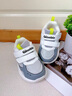 基諾浦冬季男女寶寶復古潮型學(xué)步鞋 加絨保暖搖粒絨兒童棉鞋GY1658 灰色/白色 22.5 140mm 適合腳長(cháng)136-145mm 曬單實(shí)拍圖
