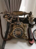 金顺迪海洋之星 仿古电话机复古老式欧式电话家用座机 无线插卡电话机电信移动固话座机 古铜色按键(电子铃声大小)接电话线 实拍图