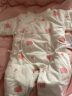 童泰秋冬婴儿衣服新生儿夹棉连体衣0-6个月宝宝哈衣 粉色丨A款 59cm 实拍图