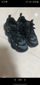 FILA 楊冪同款斐樂(lè )官方女鞋豌豆鞋運動(dòng)鞋休閑鞋厚底老爹鞋 黑/影黑灰-BD 37.5 曬單實(shí)拍圖