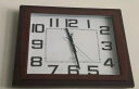 北极星（POLARIS） 挂钟客厅钟表方形万年历石英钟经典简约日历时钟挂表6811木纹 实拍图