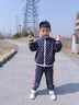RB KIDS男童套裝春秋2025新款洋氣男孩寶寶運(yùn)動(dòng)衣服兒童休閑兩件套 藍(lán)色 100 (建議身高90-100cm) 曬單實(shí)拍圖
