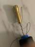 TTT手工皮具diy材料包工具直鉤彎鉤錐子打孔縫鞋底補鞋鉤針針線套裝 【黑線300米+銅柄+直鉤】送贈品 尺寸如圖 曬單實拍圖