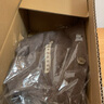 無印良品（MUJI）女式美利奴羊毛可水洗中針距V領開衫針織衫外套上衣 BA1P5A4A 深咖啡棕色 M （160/84A） 曬單實拍圖