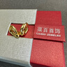 菜百首飾 黃金耳飾 足金復(fù)古輕奢5D幾何方形耳釘 計(jì)價(jià) HJ 七夕禮物 黃金耳飾 約1.78g 曬單實(shí)拍圖