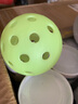 威爾勝pickleball夜光匹克球皮克球洞洞球40孔室內室外專(zhuān)業(yè)比賽訓練專(zhuān)用 黃色2個(gè) 曬單實(shí)拍圖