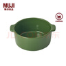 無(wú)印良品（MUJI） 炻瓷 雙耳烤碗 微波爐烤箱用烤盤(pán)餐具 空氣炸鍋用 綠色  11.5cm 曬單實(shí)拍圖