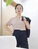 嘉麗薇t恤女夏季新款外穿冰絲打底寬松百搭簡約休閑韓版莫代爾短袖上衣 皮粉色【圓領(lǐng)】 L 曬單實拍圖