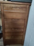 煥夏 斗柜 胡桃木實(shí)木五斗柜現代簡(jiǎn)約家用收納臥室儲物櫥整裝煥夏 胡桃色四斗柜寬度45深度40高度83 曬單實(shí)拍圖