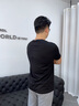 沙馳沙馳男裝男士短袖t恤半袖休閑圓領(lǐng)輕薄透氣百搭純色簡(jiǎn)約t恤衫男 黑色 2XL (54) 185 曬單實(shí)拍圖