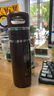 希樂茶杯玻璃茶水分離杯泡茶杯男便攜高檔杯子防摔大容量水杯耐熱 黑色升級防燙茶杯+茶水分離 520ml 曬單實拍圖