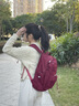 MYD背包女2026新款雙肩包書(shū)包女生大學(xué)生高中生輕便旅行大容量旅行包 酒紅色（M碼） 曬單實(shí)拍圖