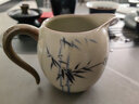 三物功夫茶具家用汝窯公杯分茶器大號茶海茶道零配水墨竹影公道杯 水墨竹影公道杯 曬單實拍圖