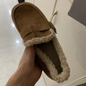 紅蜻蜓冬款加絨保暖豆豆鞋一腳蹬皮毛一體棉鞋毛毛鞋 WTC42280駝色39 曬單實(shí)拍圖