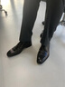 迪邁奇（TIMOTHY&CO.）布洛克透氣德比鞋正裝商務(wù)皮鞋男頭層牛皮手工雕花透氣TMGA0124 灰色-TMGA0124V 43 曬單實(shí)拍圖