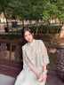 歐迪惠（Oudihui）新中式連衣裙女裝國風(fēng)漢元素套裝2025年夏季新款改良旗袍漢服裙子 綠色 S 曬單實(shí)拍圖