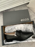 愛步（ECCO）女鞋單鞋 尖頭皮鞋平底低幫鞋粗跟軟底通勤皮鞋樂福鞋 型塑214243 黑色21424301001 37 曬單實(shí)拍圖