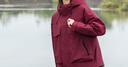 鴨鴨（YAYA）沖鋒衣羽絨服男女款2024冬季新款時尚加厚休閑保暖戶外情侶外套SC 安哥拉紅色 XS /160/80A 曬單實(shí)拍圖