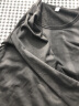 苏洛寻打底衫女春秋季新款韩版性感长袖T恤女套头修身内搭纯色T恤衫 V黑色加绒款 3XL (建议130-140斤) 实拍图