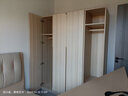 顧家家居（KUKA）顧家木藝 衣柜原木風(fēng)現(xiàn)代簡約組合衣柜奶油風(fēng)ENF級大衣櫥PT8009GY 3門衣柜+邊柜-1.6米 不帶頂柜 曬單實拍圖