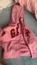 Gap女裝碳素軟磨抓絨大字母logo連帽衛(wèi)衣上衣634420 粉色 175/92A(XL) 亞洲尺碼 曬單實拍圖
