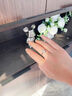 老鳳祥六爪足銀鉆石戒指女士訂結(jié)求婚鉆戒七夕情人節(jié)禮物送女友老婆生日 足銀經(jīng)典六爪求婚鉆戒 曬單實(shí)拍圖
