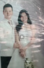夢叁月婚紗照相框掛墻面洗照片定制成結婚照全家福相片上墻大尺寸空框架 木質PS框誓約【晶瓷面】 48寸【75*120cm】送掛墻配件 曬單實拍圖