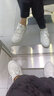 PINLI品立男鞋時(shí)尚透氣套腳懶人鞋男士休閑板鞋子 白色 39 曬單實(shí)拍圖