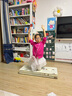 戴維貝拉（DAVE＆BELLA）兒童開(kāi)衫女寶寶衣服小童毛衣外套幼兒上衣2025秋裝新款女童針織衫 玫紅【DB3243397】 120 cm（建議身高110-120cm） 曬單實(shí)拍圖
