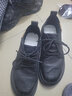 皓頓（HAUT TON）新品男鞋復古百搭工裝鞋男士頭層牛皮休閑皮鞋英倫風(fēng)低幫板鞋 黑色 41 適合運動(dòng)鞋42碼 曬單實(shí)拍圖