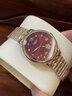 LONGAINA瑞士原裝手表女士全自動(dòng)機械表夜光防水氣質(zhì)名牌輕奢2025新款女表 L6698玫金紅面 曬單實(shí)拍圖