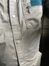 梵可梵夏季純棉工作服套裝男女款長袖透氣薄款夏裝全棉勞保廠服電焊工服 淺灰色長袖套裝+反光條 L /170【男碼】 曬單實(shí)拍圖