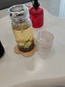 語森憶諾言防摔玻璃杯諾巖加厚簡約時尚透明單層水杯高硼硅玻璃大容量水 水晶蓋+濾網(wǎng)+杯套 400ml 曬單實拍圖