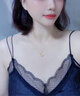 老廟黃金吊墜女莫比烏斯環(huán)足金項鏈網(wǎng)紅款生日七夕情人節禮物送女友 莫比烏斯吊墜約1.6g+項鏈+禮盒 曬單實(shí)拍圖
